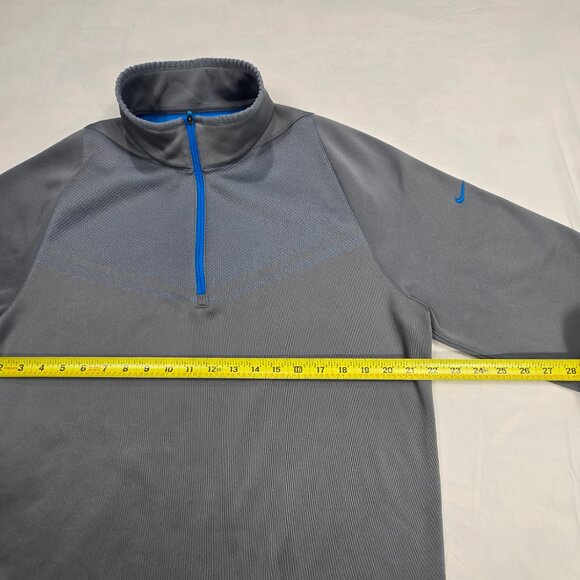 Nike Golf Dri-FIT Pullover 1/4 Zip Mens Sz Large Gray/Blue Martin Marietta Logo - Picture 3 of 12